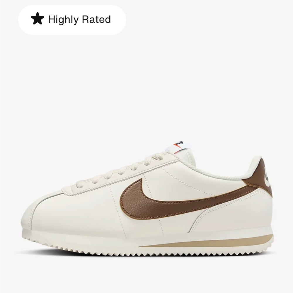 Nike White and Brown Sneakers